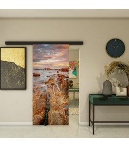 Glasschiebetür BLACK-LINE - Fotoprint Modell 143 | Glastuershop24