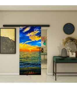 Glasschiebetür BLACK-LINE - Fotoprint Modell 149 | Glastuershop24
