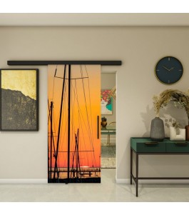 Glasschiebetür BLACK-LINE - Fotoprint Model 156 | Glastuershop24