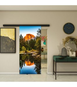 Glasschiebetür BLACK-LINE - Fotoprint Modell 160 | Glastuershop24