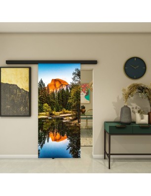 Glasschiebetür BLACK-LINE - Fotoprint Modell 160 | Glastuershop24