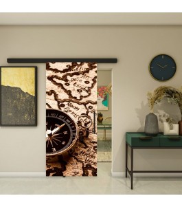 Glasschiebetür BLACK-LINE - Fotoprint Modell 163 | Glastuershop24