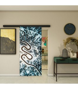 Glasschiebetür BLACK-LINE - Fotoprint Model 165 | Glastuershop24