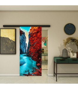 Glasschiebetür BLACK-LINE - Fotoprint Modell 170 | Glastuershop24