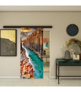 Glasschiebetür BLACK-LINE - Fotoprint Modell 177 | Glastuershop24