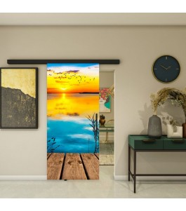 Glasschiebetür BLACK-LINE - Fotoprint Modell 178 | Glastuershop24