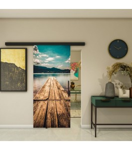 Glasschiebetür BLACK-LINE - Fotoprint Modell 182 | Glastuershop24