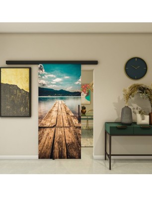 Glasschiebetür BLACK-LINE - Fotoprint Modell 182 | Glastuershop24