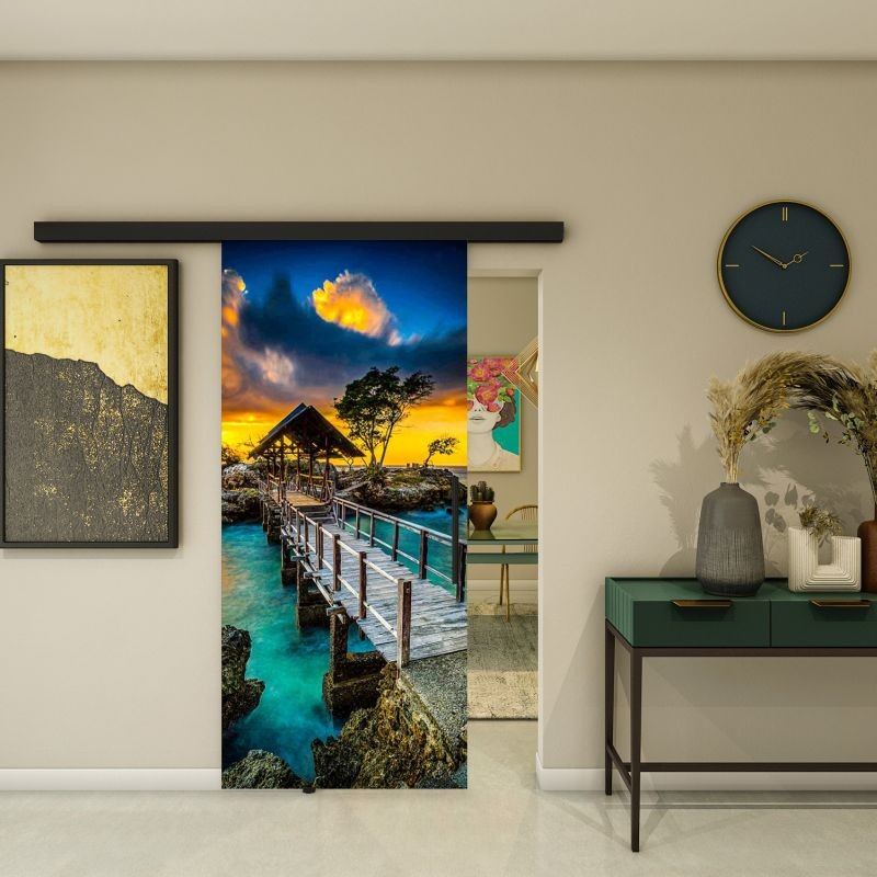 Glasschiebetür BLACK-LINE - Fotoprint Modell 185 Glasschiebetür BLACK-LINE - Fotoprint Modell 185