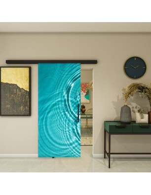 Glasschiebetür BLACK-LINE - Fotoprint Modell 190 | Glastuershop24