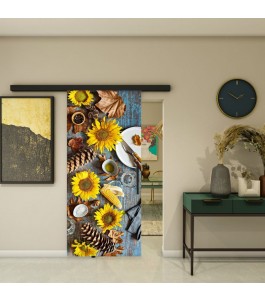 Glasschiebetür BLACK-LINE - Fotoprint Modell 198 | Glastuershop24