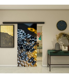 Glasschiebetür BLACK-LINE - Fotoprint Modell 201 | Glastuershop24