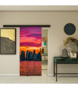Glasschiebetür BLACK-LINE - Fotoprint Model 202 | Glastuershop24
