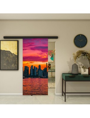 Glasschiebetür BLACK-LINE - Fotoprint Model 202 | Glastuershop24