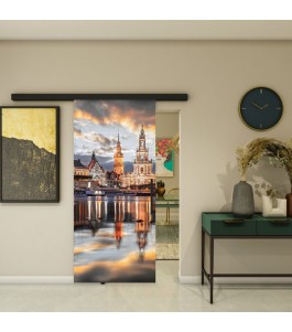 Glasschiebetür BLACK-LINE - Fotoprint Model 203 | Glastuershop24