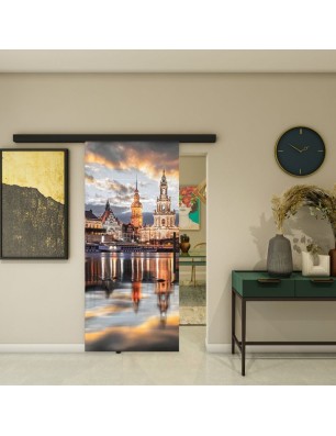 Glasschiebetür BLACK-LINE - Fotoprint Model 203 | Glastuershop24