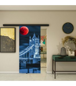 Glasschiebetür BLACK-LINE - Fotoprint Modell 206 | Glastuershop24