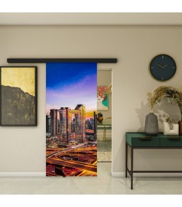 Glasschiebetür BLACK-LINE - Fotoprint Modell 207 | Glastuershop24