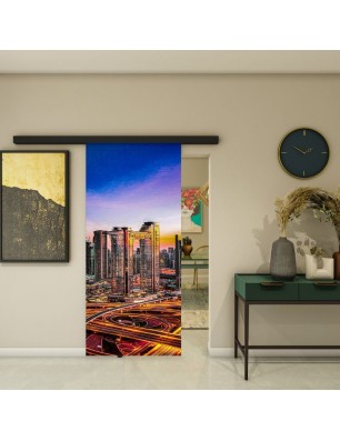 Glasschiebetür BLACK-LINE - Fotoprint Modell 207 | Glastuershop24