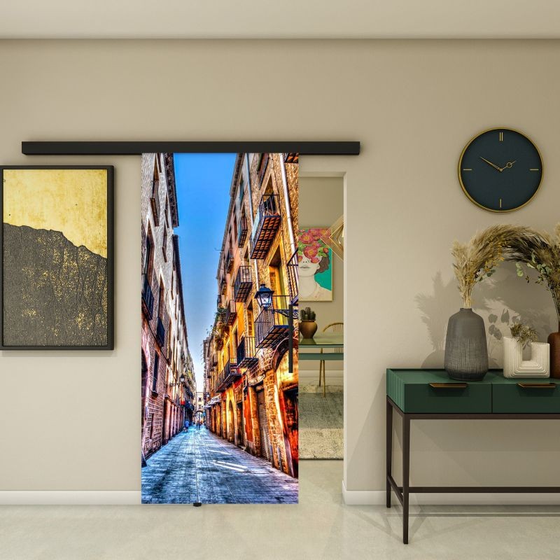 Glasschiebetür BLACK-LINE - Fotoprint Modell 208 Glasschiebetür BLACK-LINE - Fotoprint Modell 208