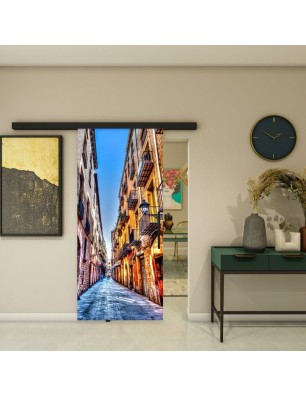 Glasschiebetür BLACK-LINE - Fotoprint Model 208 | Glastuershop24