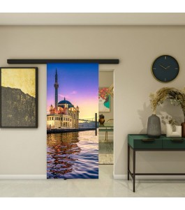 Glasschiebetür BLACK-LINE - Fotoprint Modell 209 | Glastuershop24