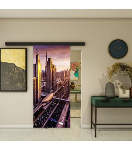 Glasschiebetür BLACK-LINE - Fotoprint Model 213 | Glastuershop24
