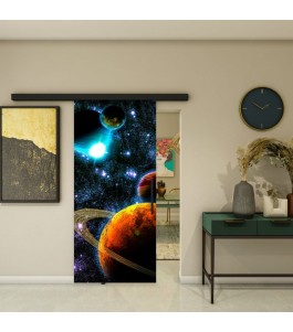 Glasschiebetür BLACK-LINE - Fotoprint Modell 214 | Glastuershop24