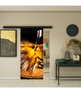 Glasschiebetür BLACK-LINE - Fotoprint Modell 218 | Glastuershop24