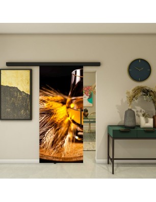 Glasschiebetür BLACK-LINE - Fotoprint Modell 218 | Glastuershop24