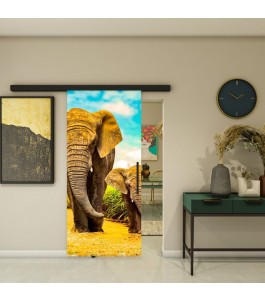 Glasschiebetür BLACK-LINE - Fotoprint Modell 233 | Glastuershop24