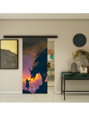 Glasschiebetür BLACK-LINE - Fotoprint Modell 243 | Glastuershop24