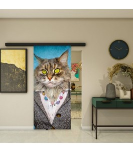 Glasschiebetür BLACK-LINE - Fotoprint Modell 252 | Glastuershop24