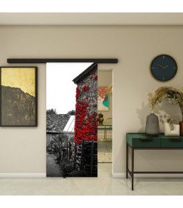 Glasschiebetür BLACK-LINE - Fotoprint Modell 254 | Glastuershop24
