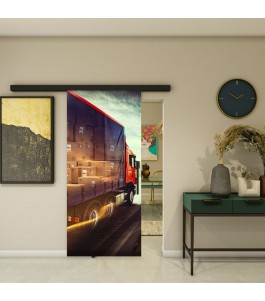 Glasschiebetür BLACK-LINE - Fotoprint Modell 261 | Glastuershop24