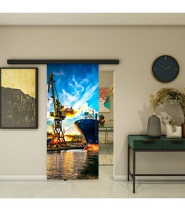 Glasschiebetür BLACK-LINE - Fotoprint Modell 262 | Glastuershop24
