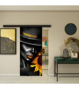 Glasschiebetür BLACK-LINE - Fotoprint Modell 270 | Glastuershop24