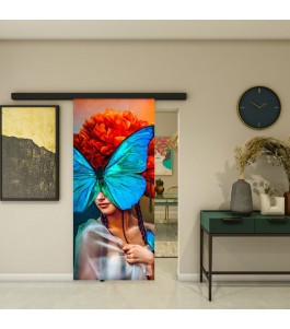 Glasschiebetür BLACK-LINE - Fotoprint Modell 272 | Glastuershop24