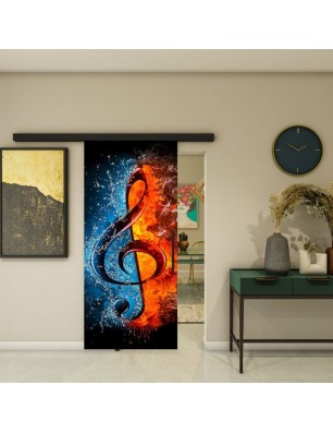 Glasschiebetür BLACK-LINE - Fotoprint Modell 274 | Glastuershop24