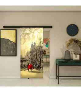 Glasschiebetür BLACK-LINE - Fotoprint Model 285 | Glastuershop24