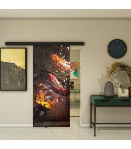Glasschiebetür BLACK-LINE - Fotoprint Modell 287 | Glastuershop24