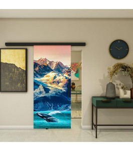 Glasschiebetür BLACK-LINE - Fotoprint Model 290 | Glastuershop24