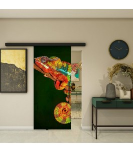 Glasschiebetür BLACK-LINE - Fotoprint Modell 296 | Glastuershop24
