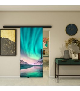 Glasschiebetür BLACK-LINE - Fotoprint Modell 300 | Glastuershop24