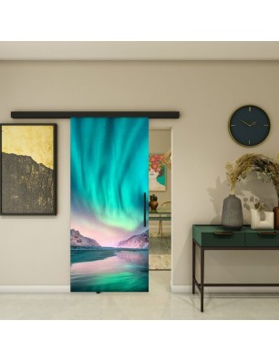 Glasschiebetür BLACK-LINE - Fotoprint Modell 300 | Glastuershop24