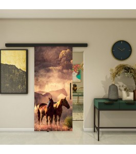 Glasschiebetür BLACK-LINE - Fotoprint Modell 316 | Glastuershop24