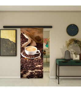 Glasschiebetür BLACK-LINE - Fotoprint Modell 318 | Glastuershop24