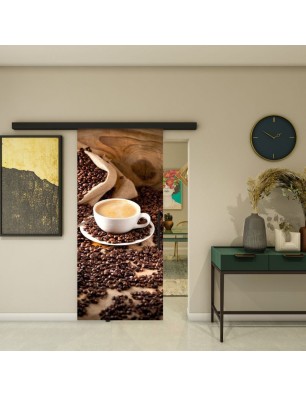 Glasschiebetür BLACK-LINE - Fotoprint Modell 318 | Glastuershop24