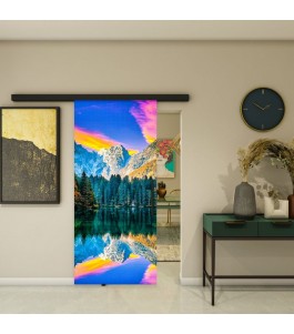 Glasschiebetür BLACK-LINE - Fotoprint Modell 321 | Glastuershop24