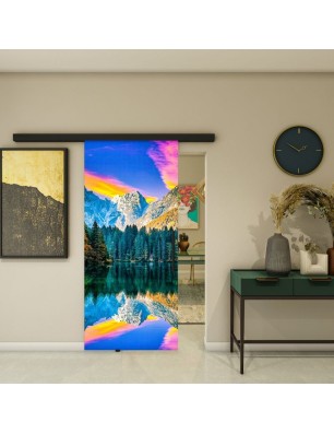 Glasschiebetür BLACK-LINE - Fotoprint Modell 321 | Glastuershop24